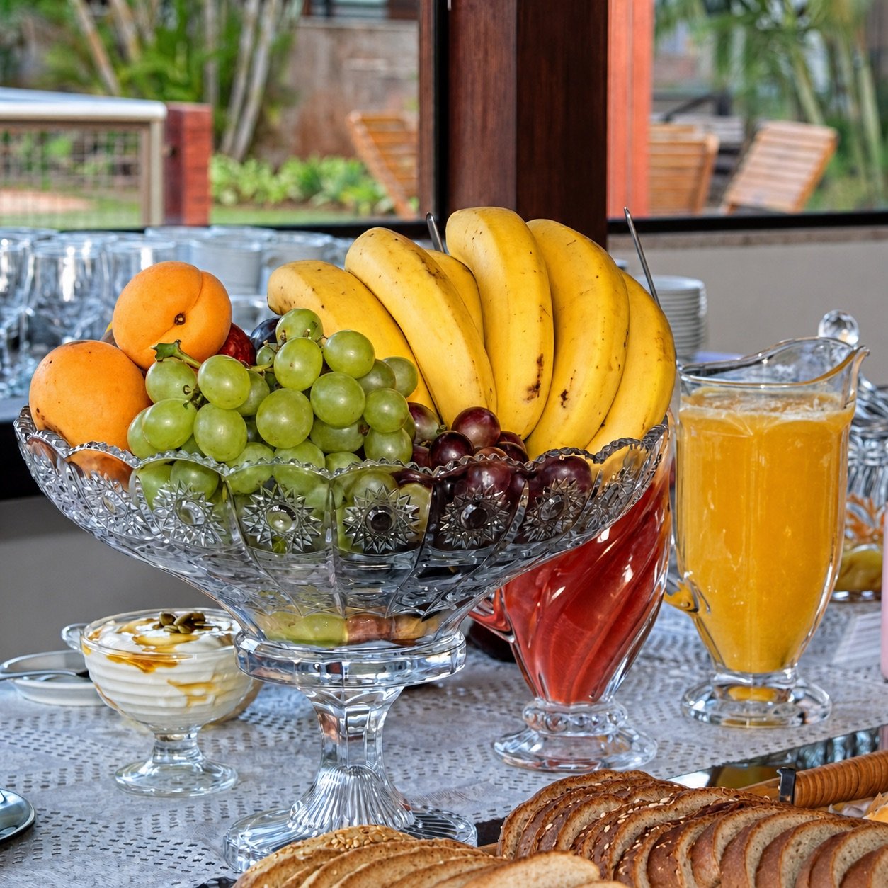 Frutas no Café da Manhã do Hotel Pousada Surucuá em Bonito MS