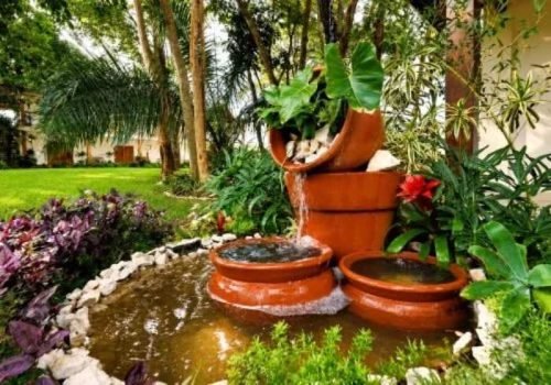 Hotel Pousada em Bonito MS - Fonte decorativa Surucuá